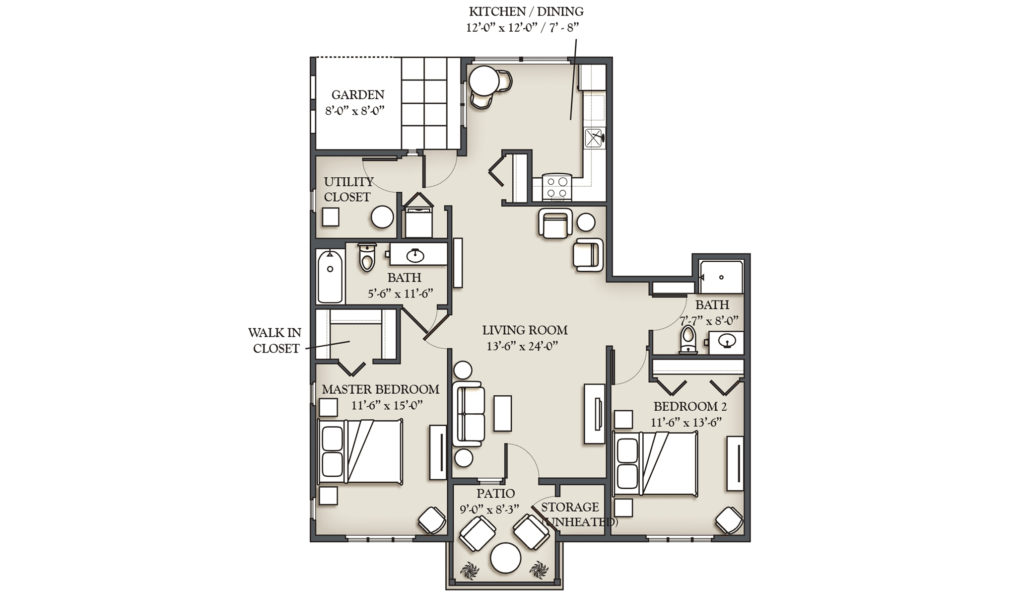 2 bedroom cottage