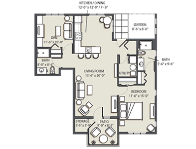 One Bedroom Den E - Renovated