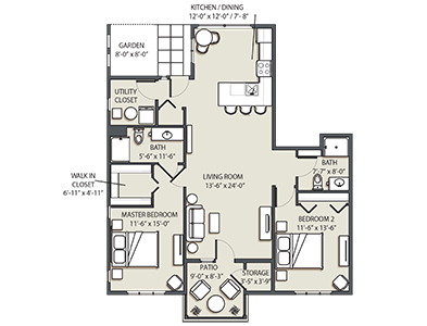 Two Bedroom G - renovated