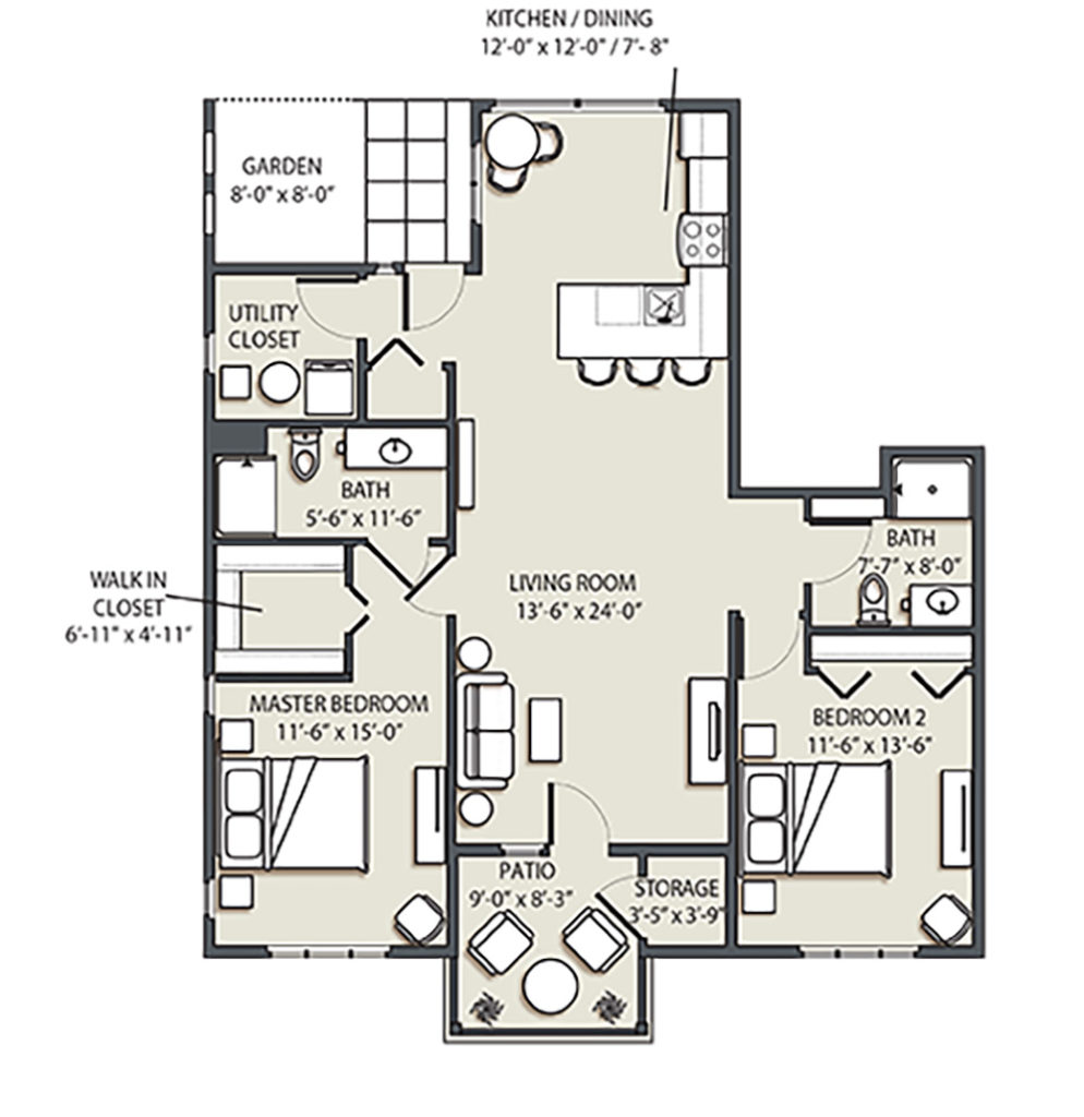 Two Bedroom G renovated