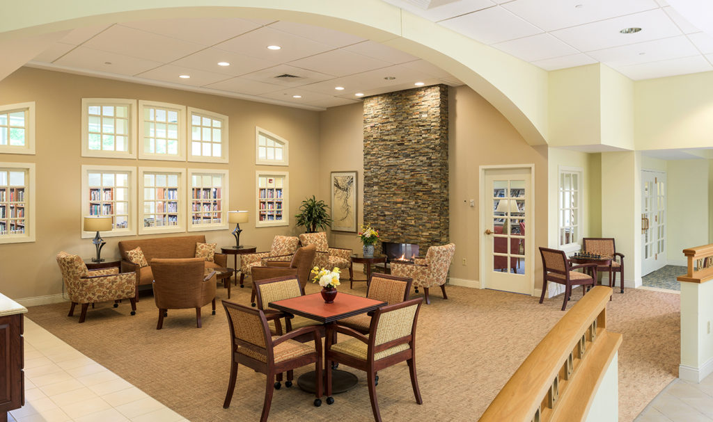 Reading room outside library