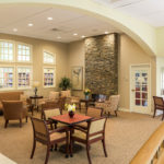 Reading room outside library