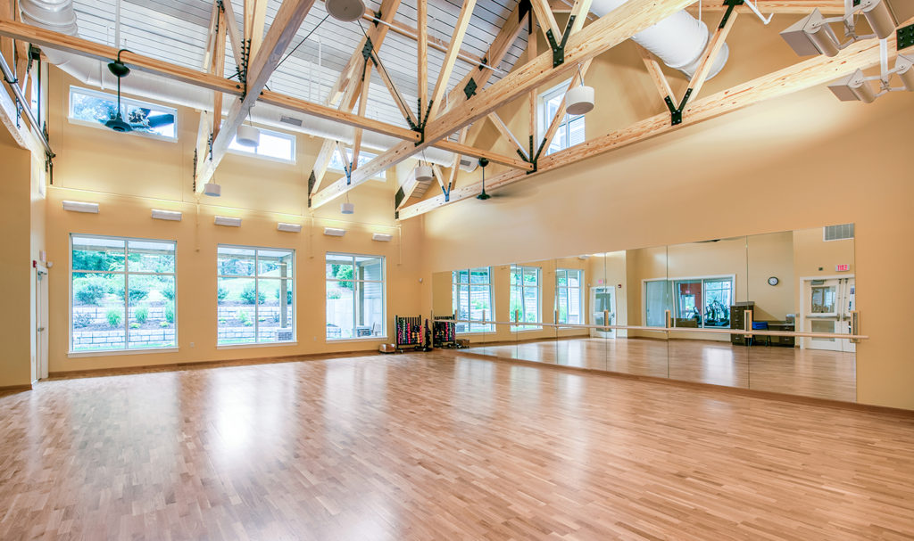 Mirrored Fitness Room