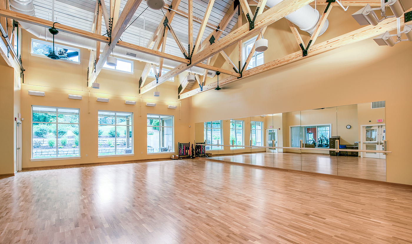 Mirrored Fitness Room