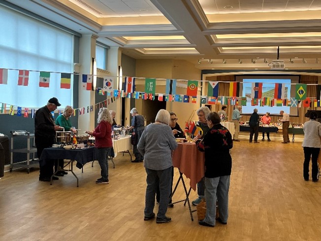 group at international lunch